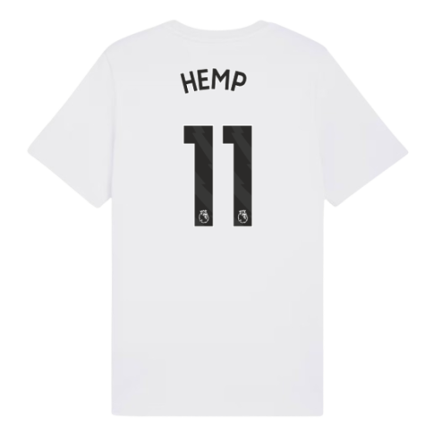 2025-2026 Man City FtblESS Tee (White) - Kids (Hemp 11)