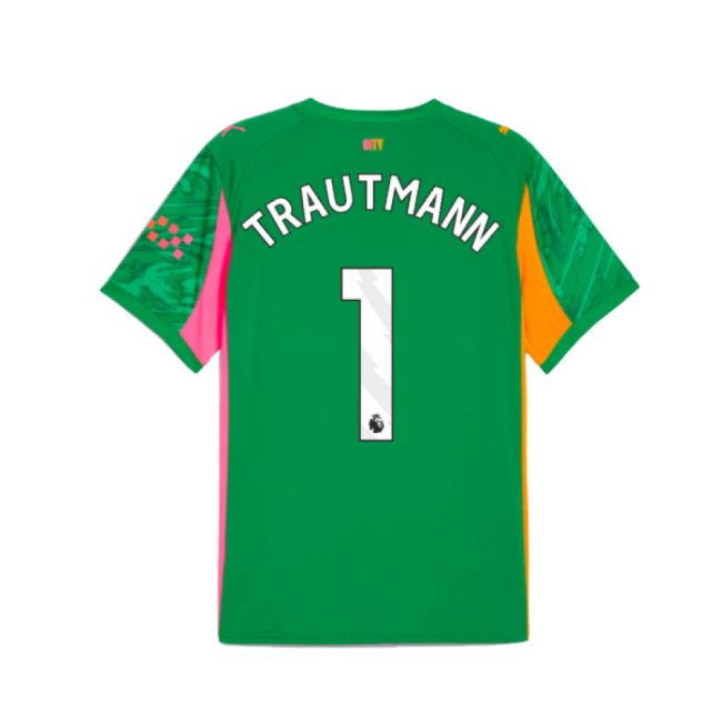 2025-2026 Man City Goalkeeper Away Shirt (Green) (Trautmann 1)