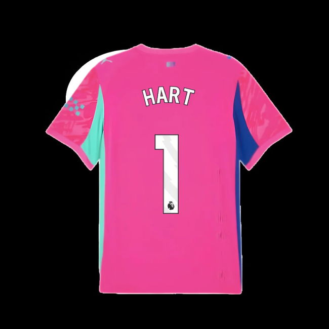 2025-2026 Man City Goalkeeper Home Shirt (Pink) (Hart 1)