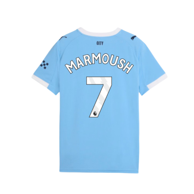 2025-2026 Man City Home Shirt (Kids) (Marmoush 7)