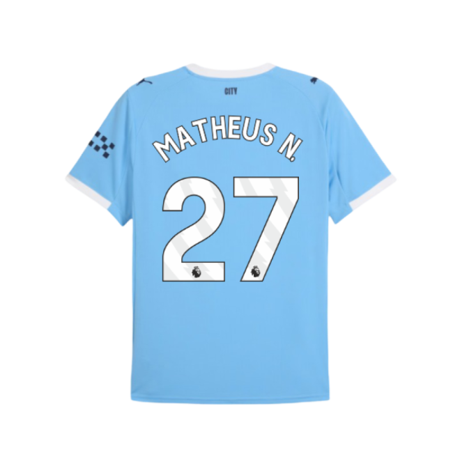 2025-2026 Man City Home Shirt (Matheus N. 27)