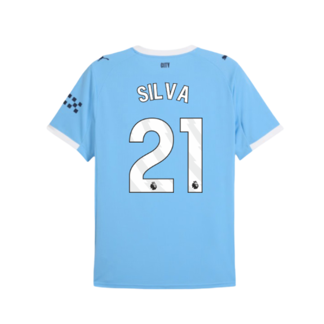 2025-2026 Man City Home Shirt (Silva 21)