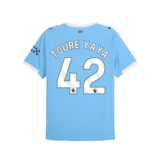 2025-2026 Man City Home Shirt (Toure Yaya 42)