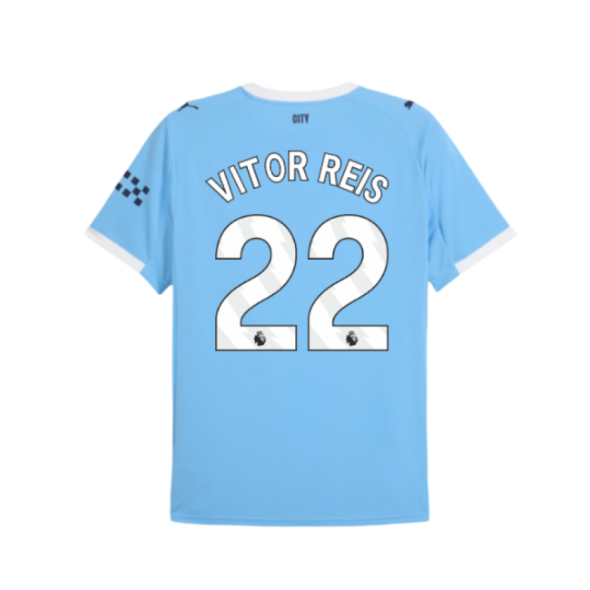 2025-2026 Man City Home Shirt (Vitor Reis 22)
