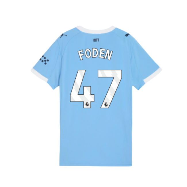 2025-2026 Man City Home Shirt (Womens) (Foden 47)