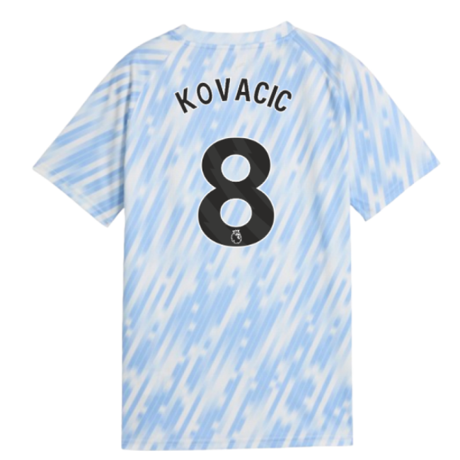 2025-2026 Man City Warm Up Jersey (Silver Sky) - Kids (Kovacic 8)