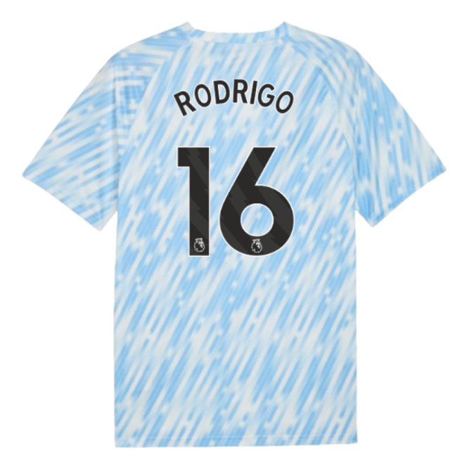 2025-2026 Man City Warm Up Jersey (Silver Sky) (Rodrigo 16)