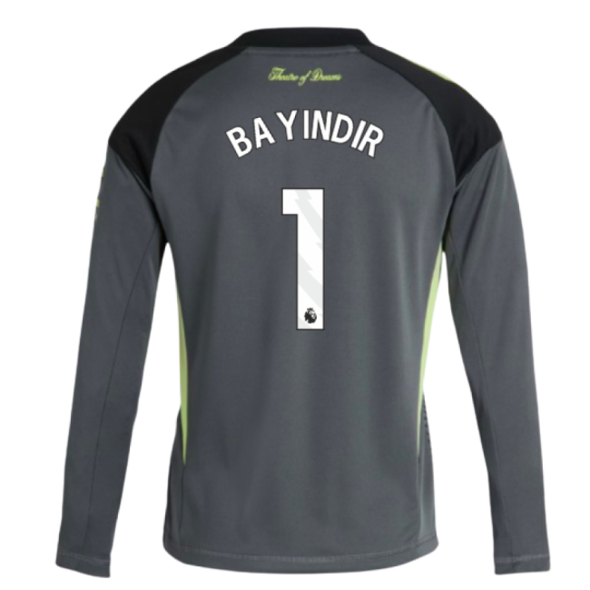 2025-2026 Man Utd Home Goalkeeper Shirt (Grey) - Kids (Bayindir 1)