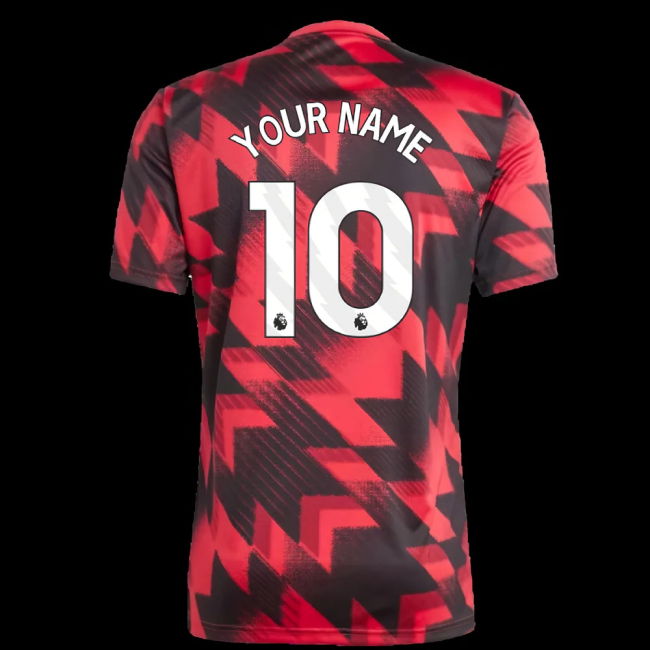 2025-2026 Man Utd Pre-Match Shirt (Red) (Your Name)