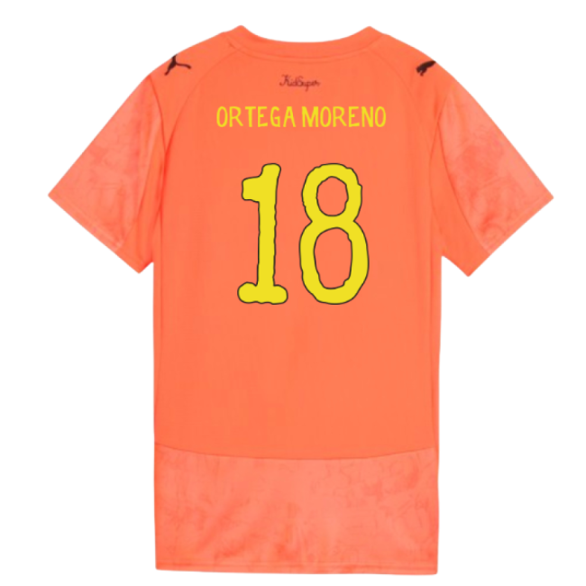 2025-2026 Manchester City CWC Goalkeeper Shirt (Neon Sun) - Womens (Ortega Moreno 18)