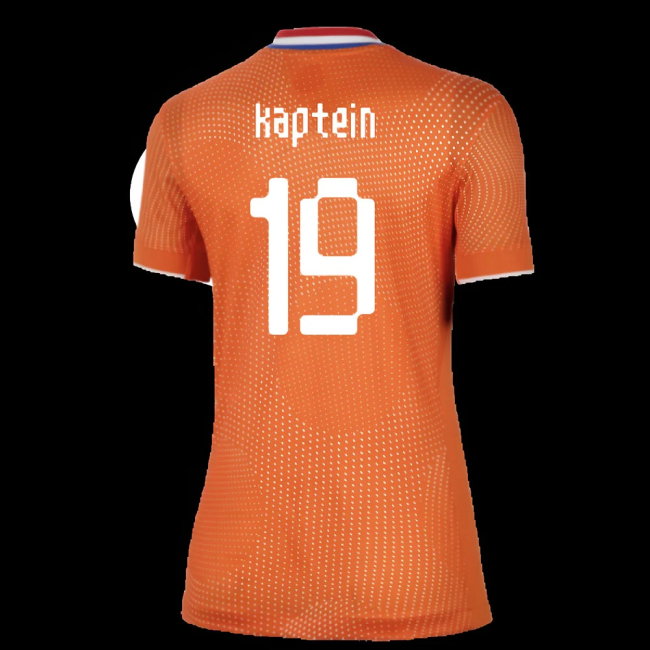 2025-2026 Netherlands Womens Team Home Shirt (Ladies) (Kaptein 19)