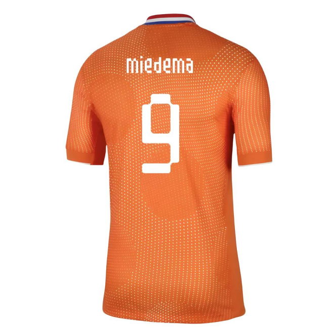 2025-2026 Netherlands Womens Team Home Shirt (Unisex) (Miedema 9)
