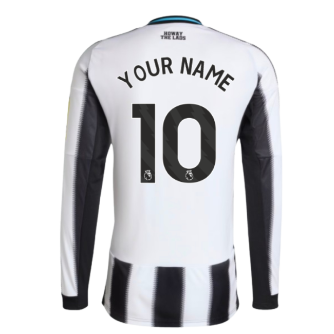 2025-2026 Newcastle Long Sleeve Home Shirt (Your Name)