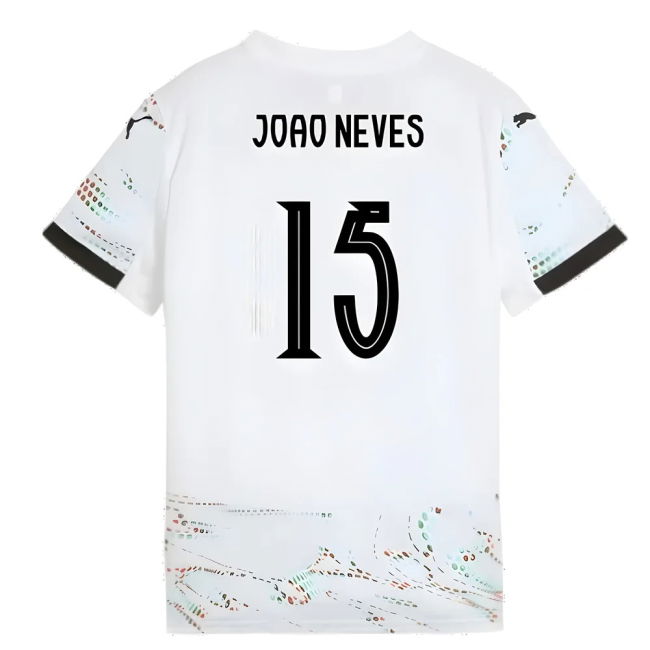 2025-2026 Portugal Away Shirt (Kids) (Joao Neves 15)