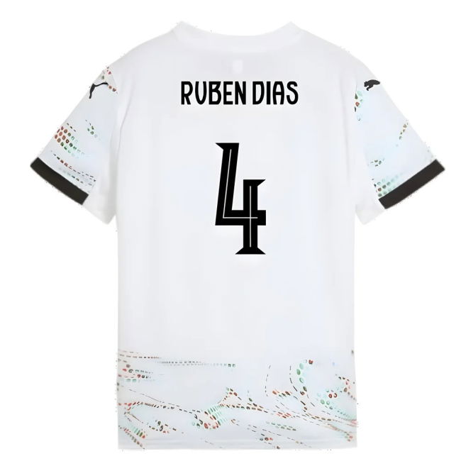 2025-2026 Portugal Away Shirt (Kids) (Ruben Dias 4)