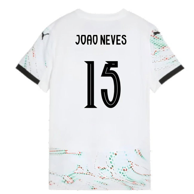 2025-2026 Portugal Away Shirt (Womens) (Joao Neves 15)
