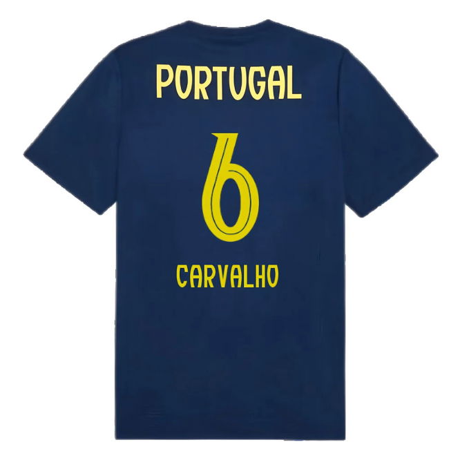 2025-2026 Portugal Casuals Tee (Persian Blue) (Carvalho 6)