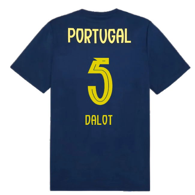 2025-2026 Portugal Casuals Tee (Persian Blue) (Dalot 5)
