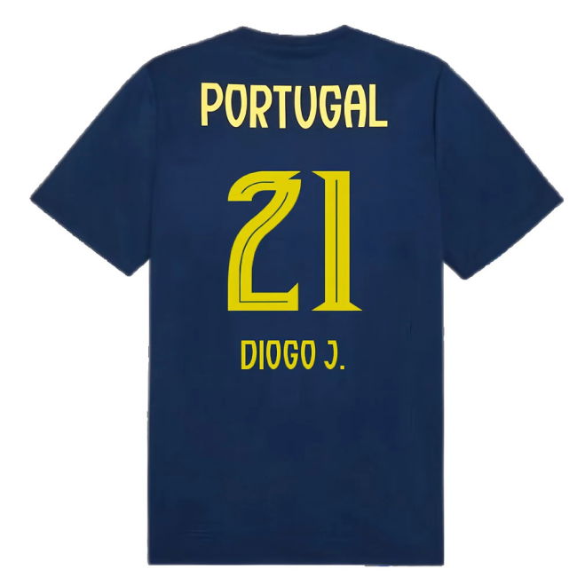 2025-2026 Portugal Casuals Tee (Persian Blue) (Diogo J. 21)