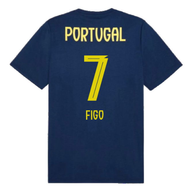 2025-2026 Portugal Casuals Tee (Persian Blue) (Figo 7)