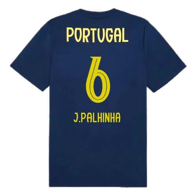 2025-2026 Portugal Casuals Tee (Persian Blue) (J.Palhinha 6)