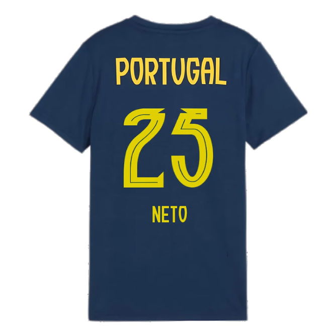 2025-2026 Portugal Casuals Tee (Persian Blue) - Kids (Neto 25)