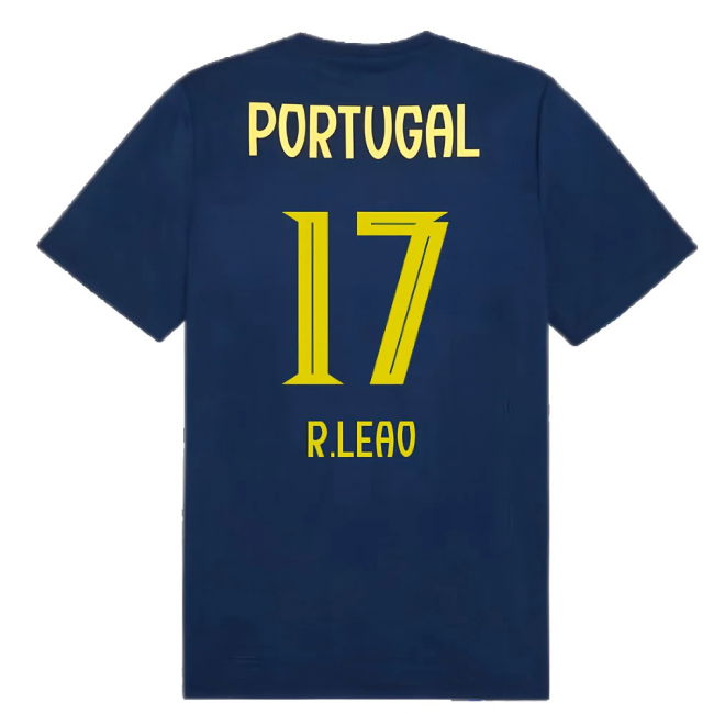 2025-2026 Portugal Casuals Tee (Persian Blue) (R.Leao 17)