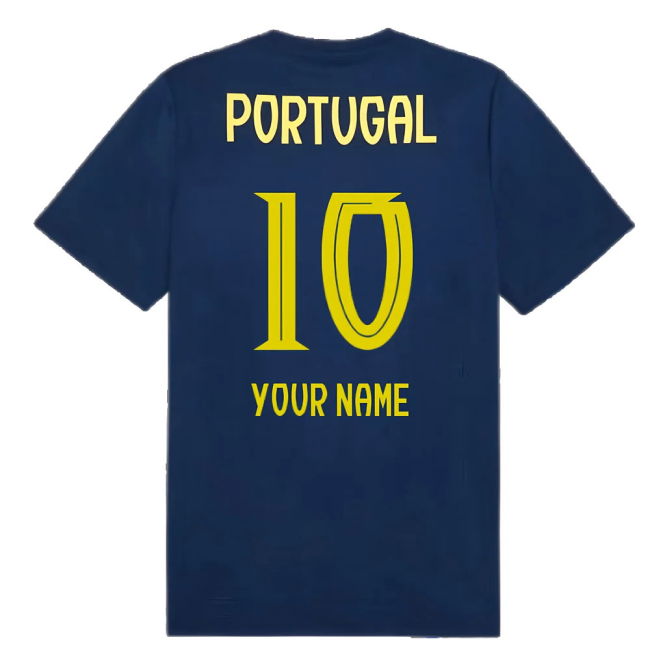 2025-2026 Portugal Casuals Tee (Persian Blue) (Your Name)