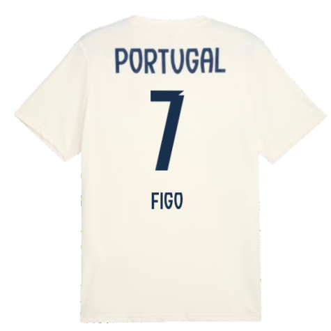 2025-2026 Portugal Casuals Tee (Sugared Almond) (Figo 7)
