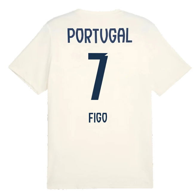 2025-2026 Portugal Casuals Tee (Sugared Almond) (Figo 7)
