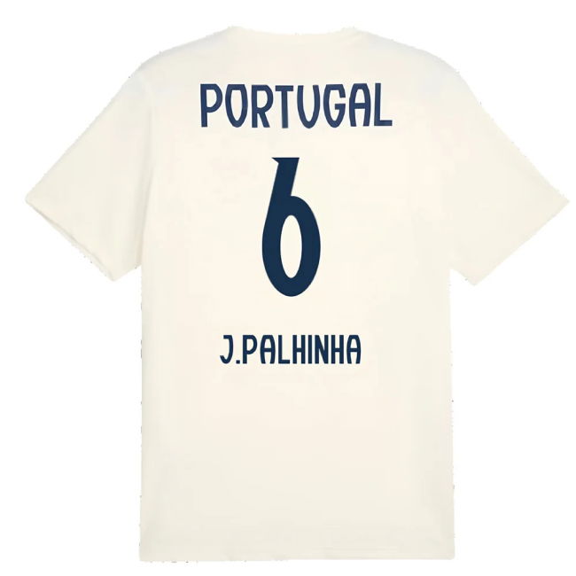 2025-2026 Portugal Casuals Tee (Sugared Almond) (J.Palhinha 6)