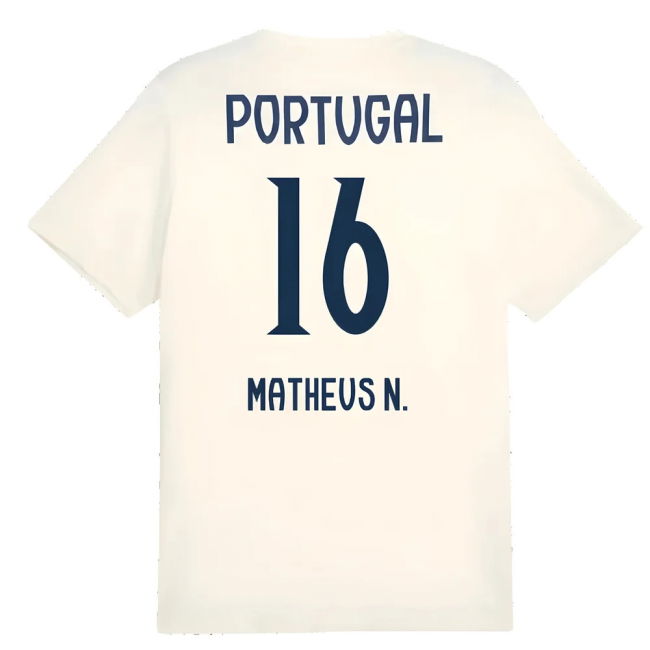 2025-2026 Portugal Casuals Tee (Sugared Almond) (Matheus N. 16)