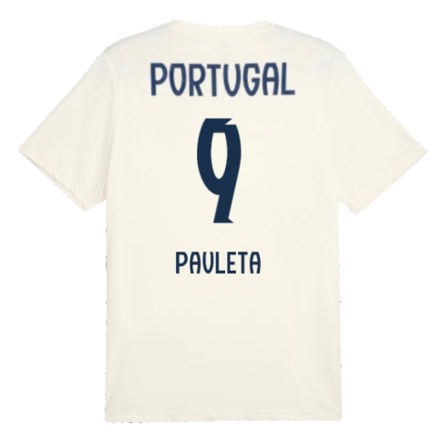2025-2026 Portugal Casuals Tee (Sugared Almond) (Pauleta 9)