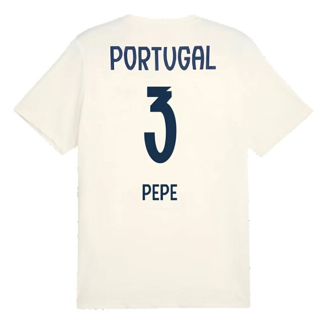 2025-2026 Portugal Casuals Tee (Sugared Almond) (Pepe 3)