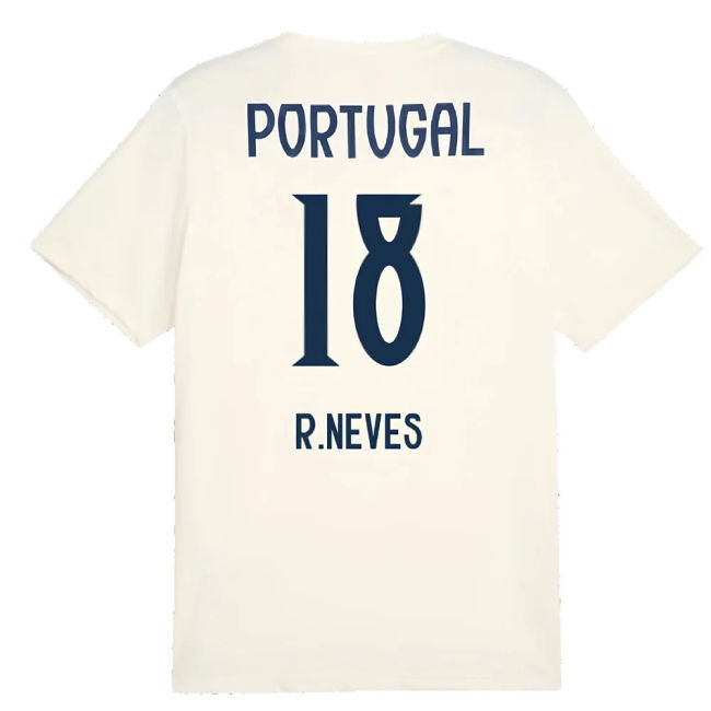 2025-2026 Portugal Casuals Tee (Sugared Almond) (R.Neves 18)