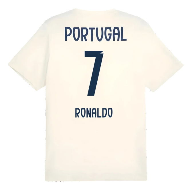 2025-2026 Portugal Casuals Tee (Sugared Almond) (Ronaldo 7)