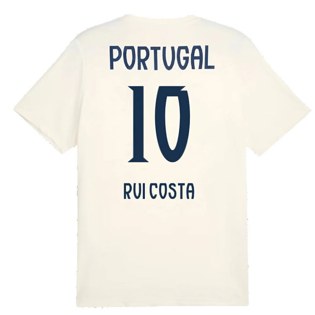 2025-2026 Portugal Casuals Tee (Sugared Almond) (Rui Costa 10)