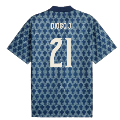 2025-2026 Portugal ftblNRGY+ Retro Jersey (Persian Blue) (Diogo J. 21)
