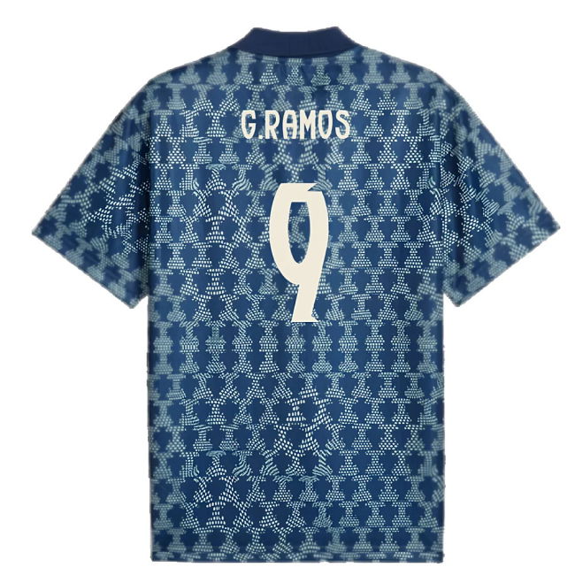 2025-2026 Portugal ftblNRGY+ Retro Jersey (Persian Blue) (G.Ramos 9)