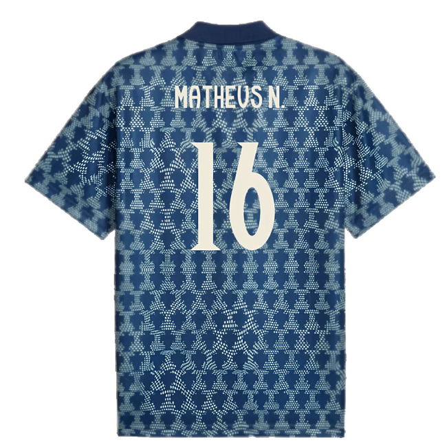 2025-2026 Portugal ftblNRGY+ Retro Jersey (Persian Blue) (Matheus N. 16)