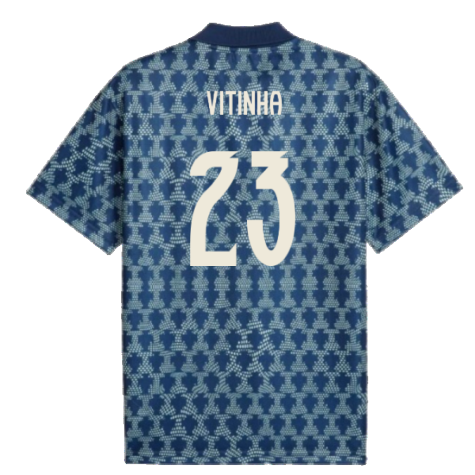 2025-2026 Portugal ftblNRGY+ Retro Jersey (Persian Blue) (Vitinha 23)
