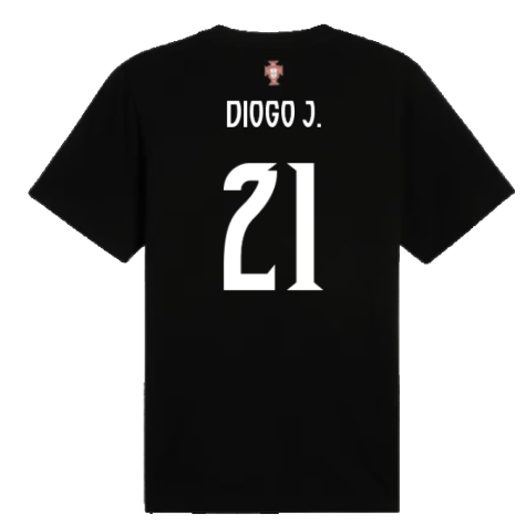 2025-2026 Portugal ftblNRGY Tee (Black) (Diogo J. 21)