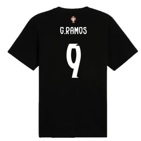 2025-2026 Portugal ftblNRGY Tee (Black) (G.Ramos 9)