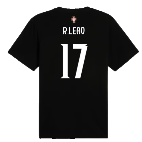 2025-2026 Portugal ftblNRGY Tee (Black) (R.Leao 17)