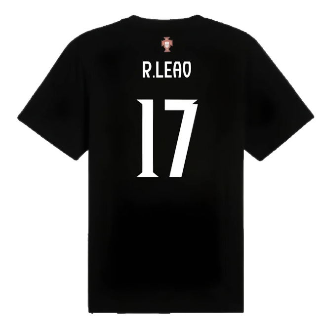 2025-2026 Portugal ftblNRGY Tee (Black) (R.Leao 17)