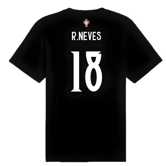 2025-2026 Portugal ftblNRGY Tee (Black) (R.Neves 18)