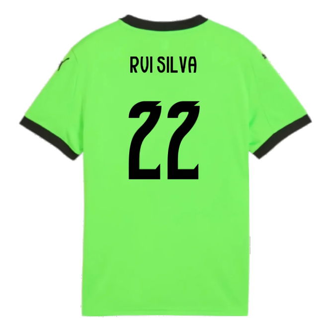 2025-2026 Portugal Home Goalkeeper Shirt (Green) - Kids (Rui Silva 22)