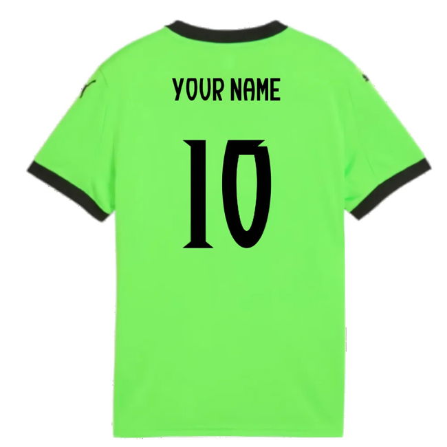 2025-2026 Portugal Home Goalkeeper Shirt (Green) - Kids (Your Name)