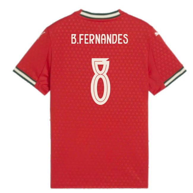 2025-2026 Portugal Home Shirt (Kids) (B.Fernandes 8)