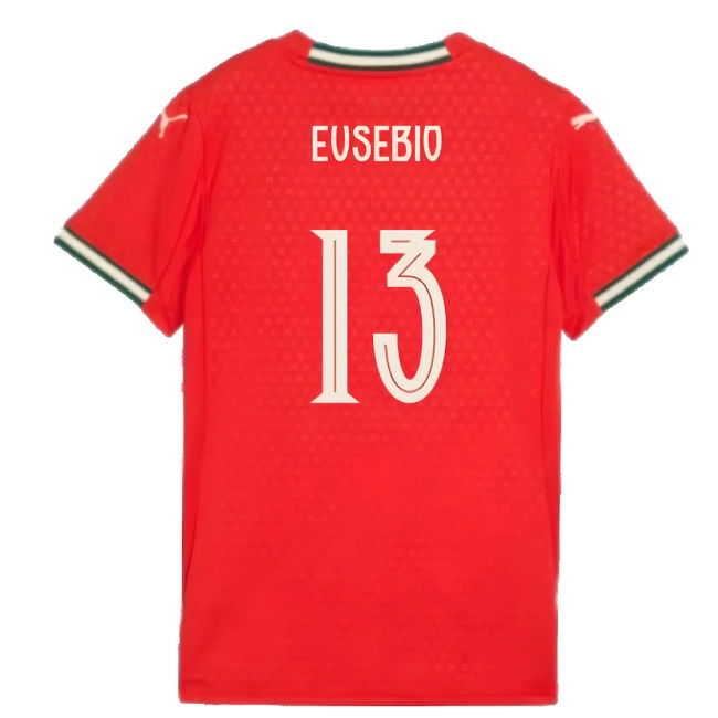 2025-2026 Portugal Home Shirt (Ladies) (Eusebio 13)